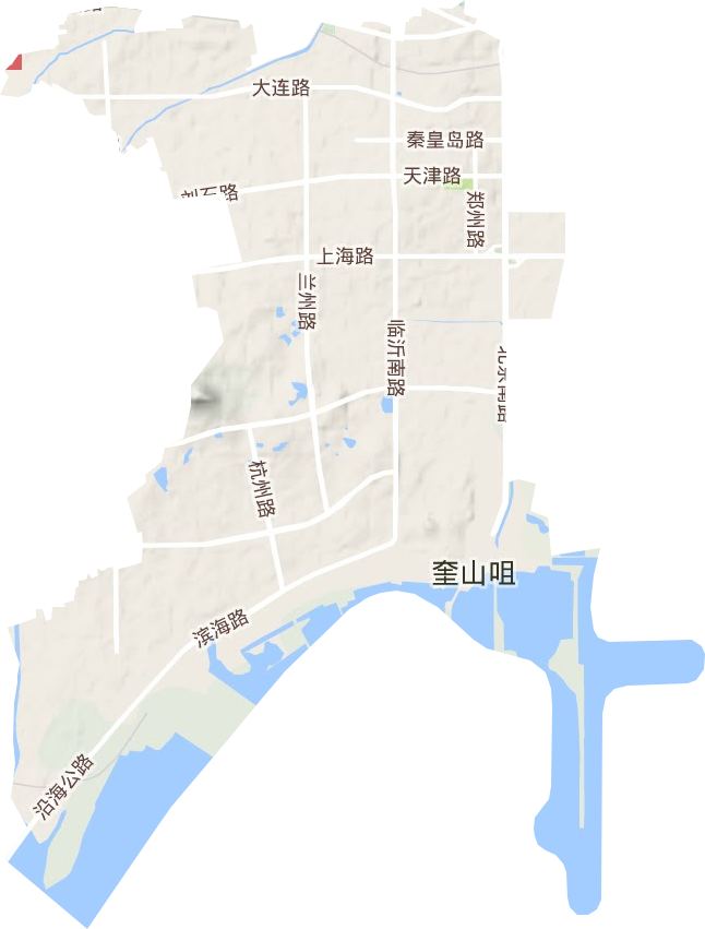 北京路街道地形图