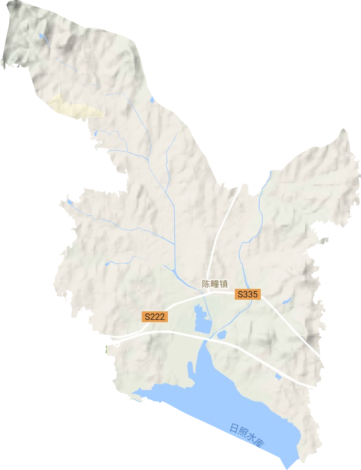 陈疃镇地形图