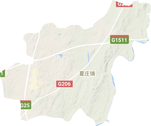 夏庄镇地形图
