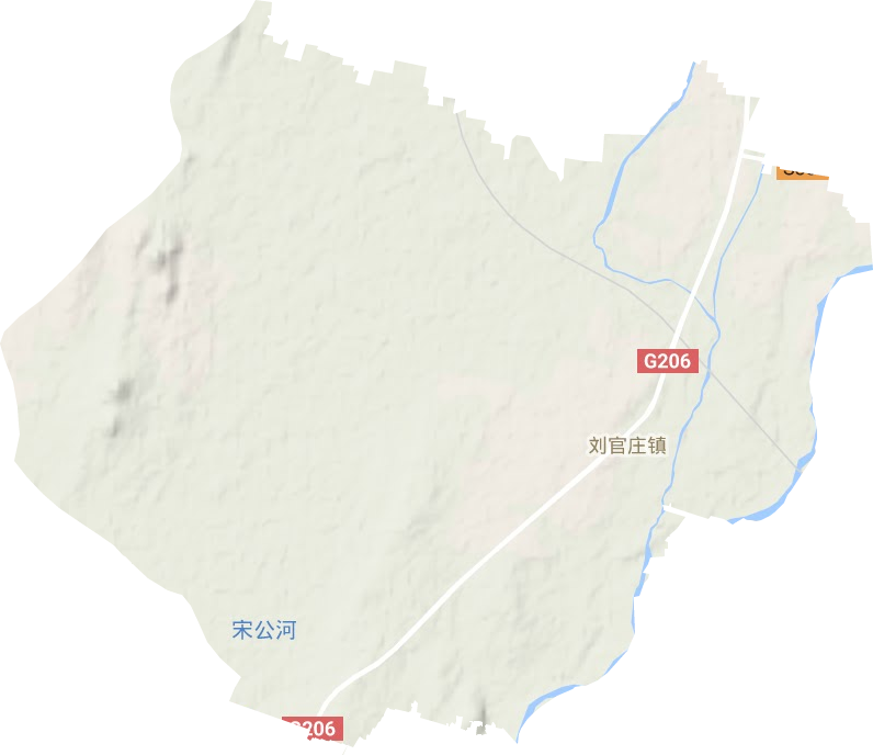 刘官庄镇地形图