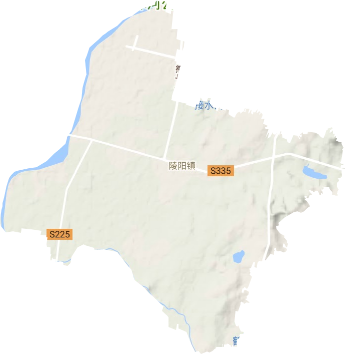 陵阳镇地形图