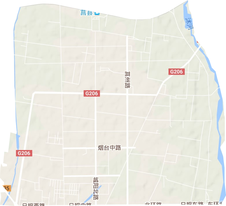 莒县经济开发区地形图