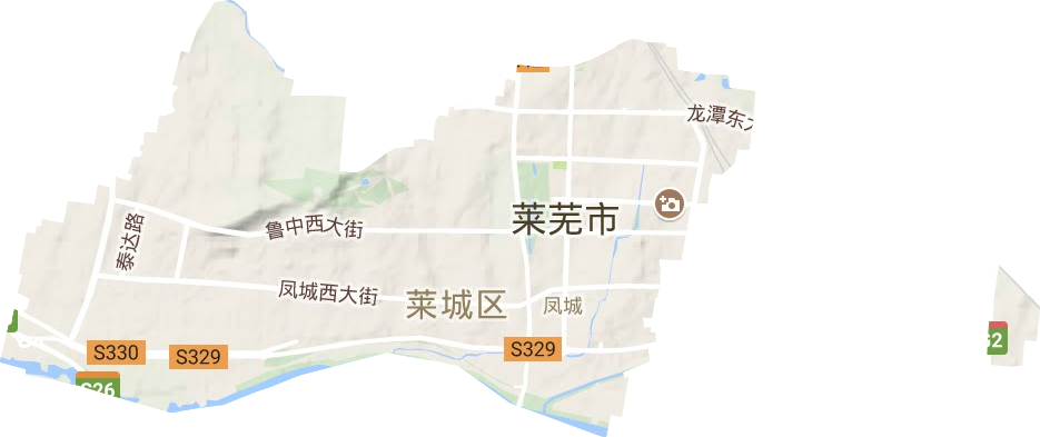 凤城街道地形图