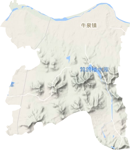 牛泉镇地形图