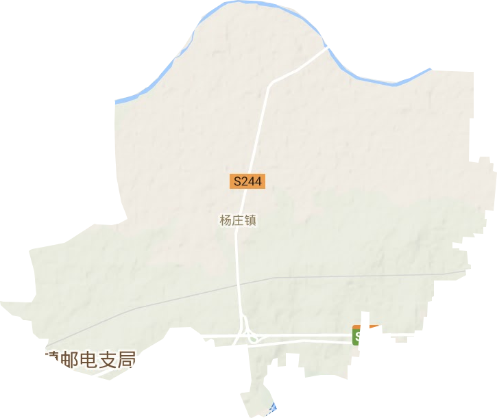 杨庄镇地形图
