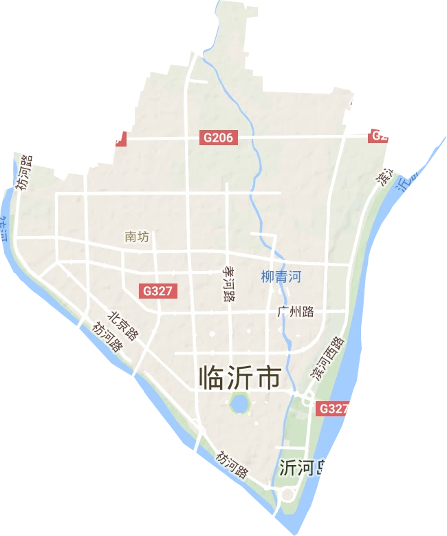 南坊街道地形图