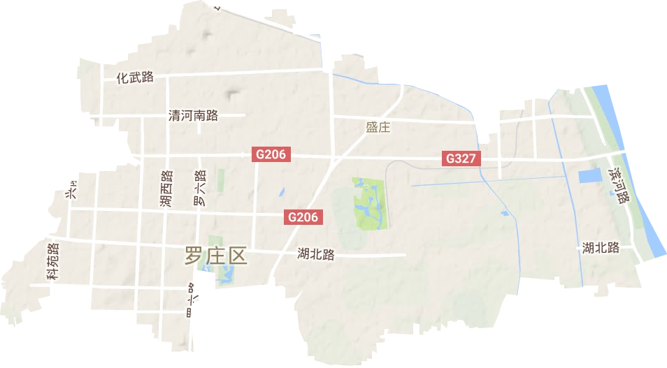 盛庄街道地形图