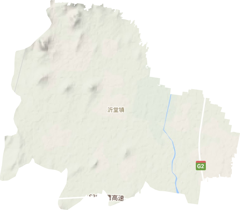 沂堂镇地形图