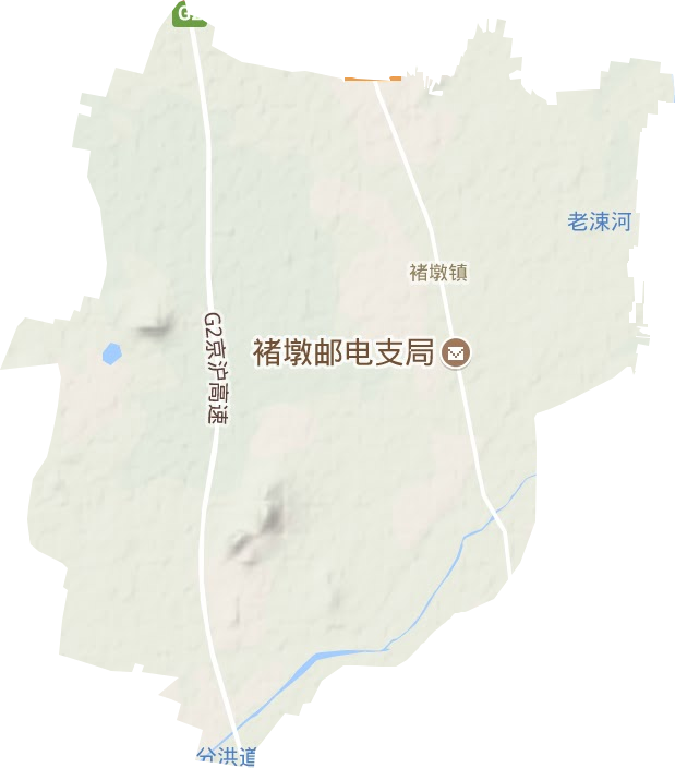 褚墩镇地形图