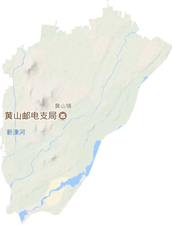 黄山镇地形图