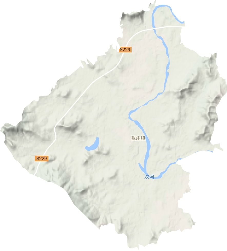 张庄镇地形图