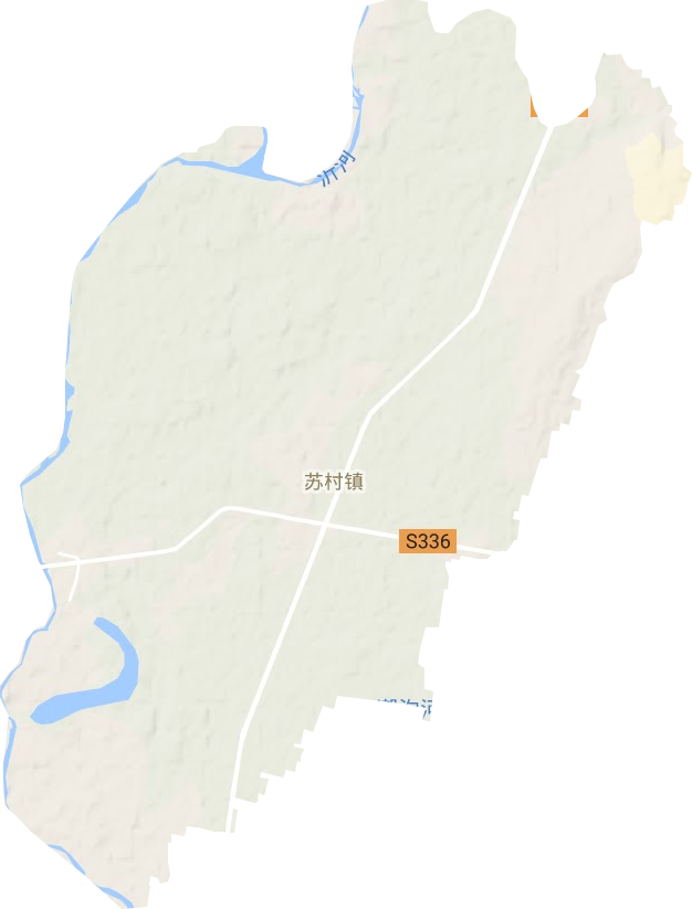 苏村镇地形图
