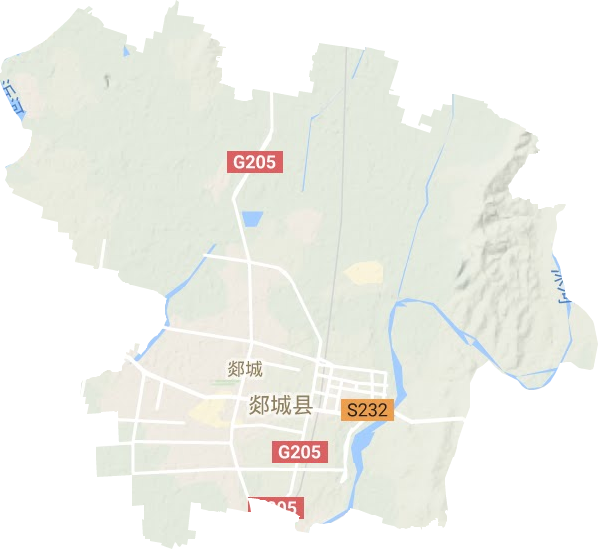 郯城街道地形图