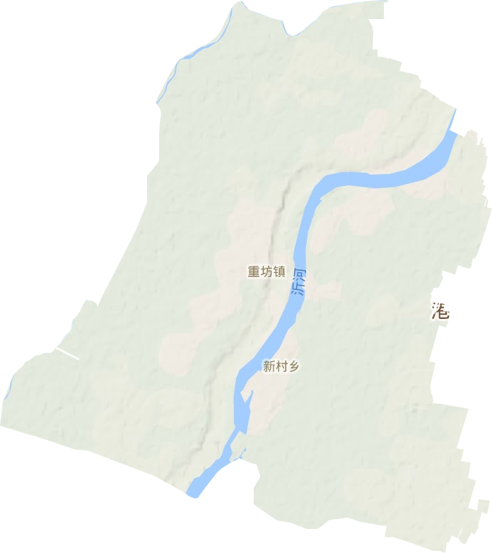 重坊镇地形图