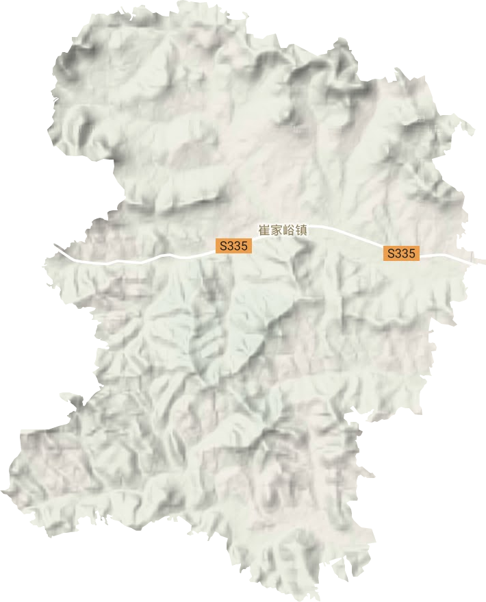 崔家峪镇地形图