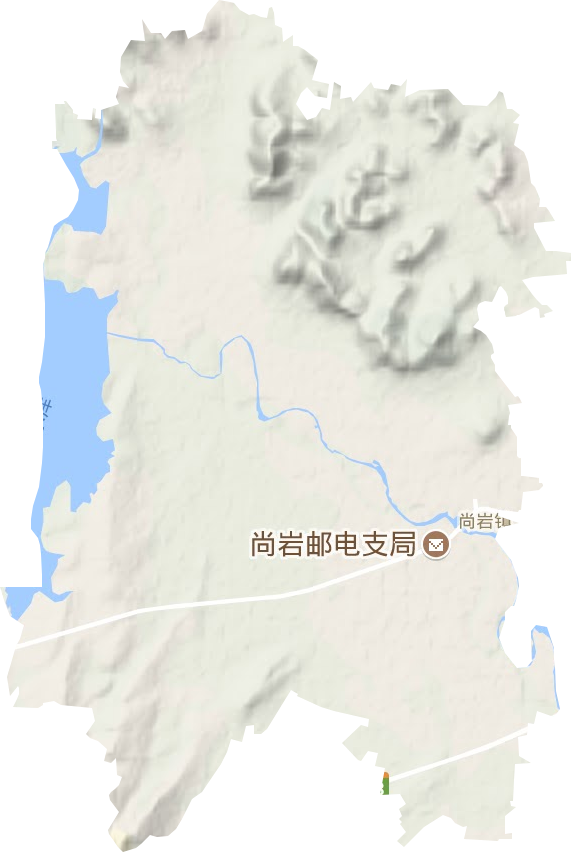 尚岩镇地形图