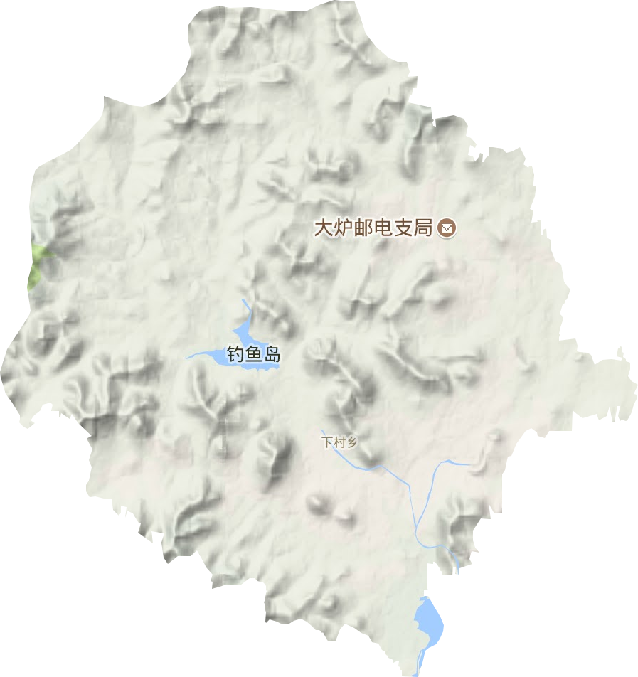 下村乡地形图