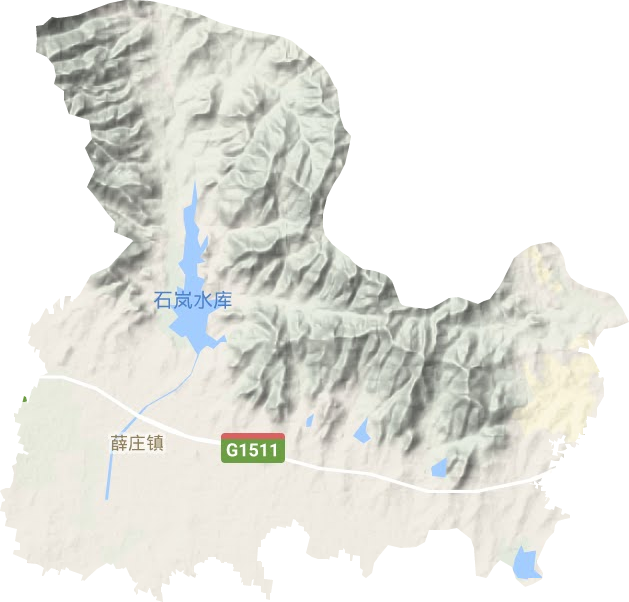 薛庄镇地形图