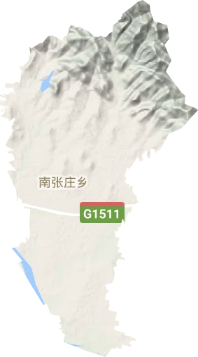 南张庄乡地形图