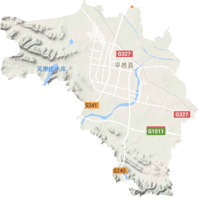 平邑街道地形图