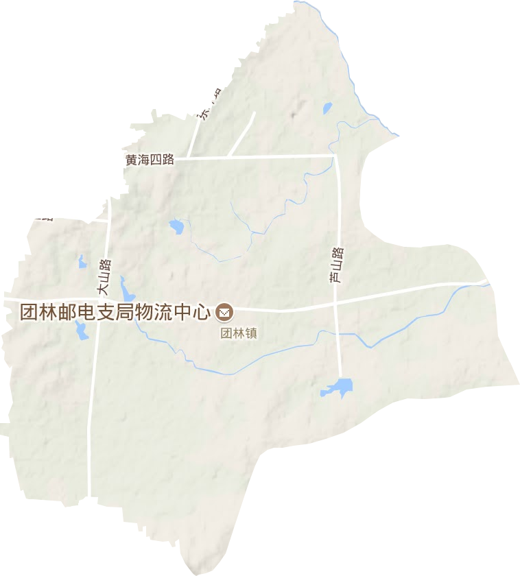 团林镇地形图