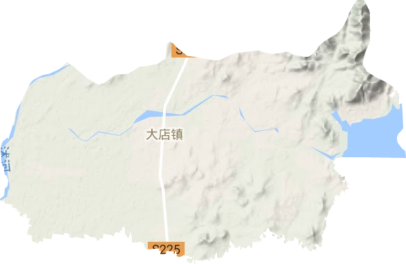 大店镇地形图