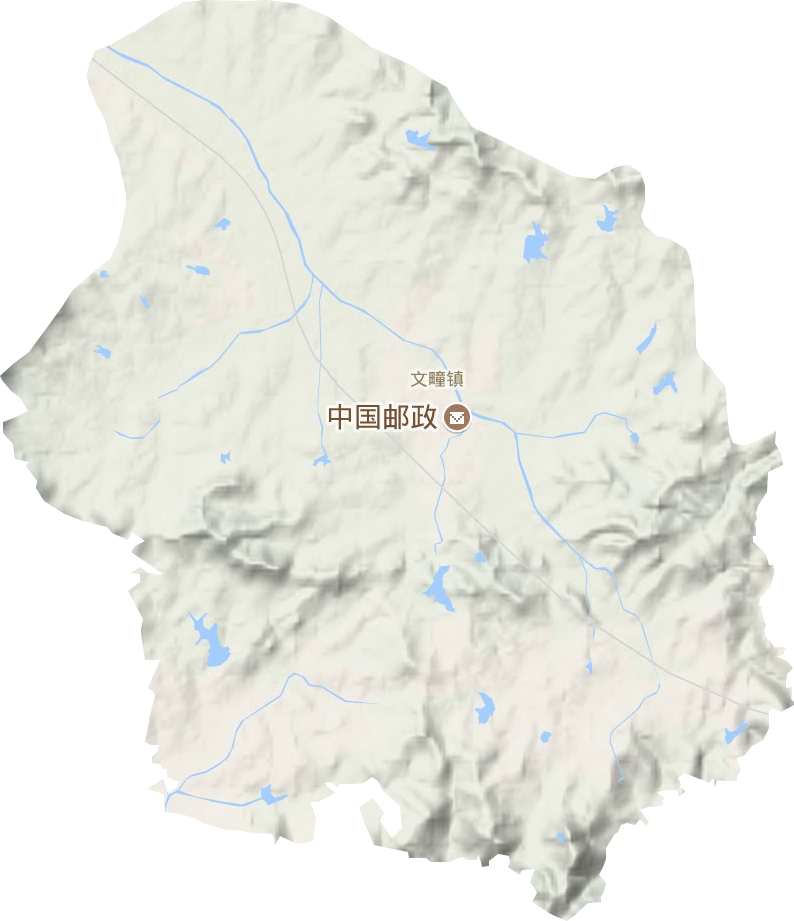 文疃镇地形图
