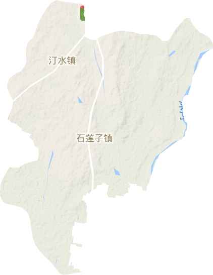 石莲子镇地形图
