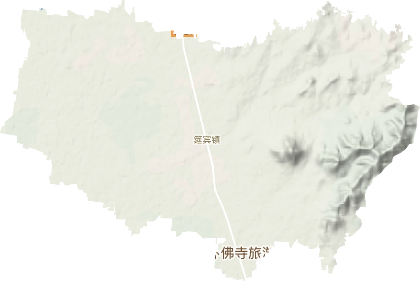 筵宾镇地形图