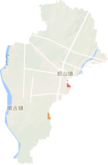 郑山街道地形图