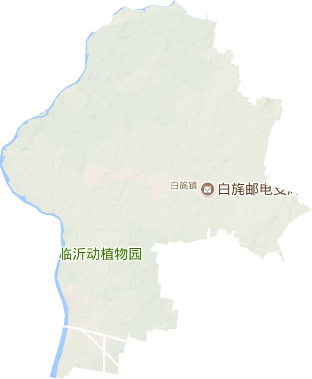 白旄镇地形图