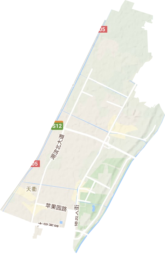 天衢街道地形图