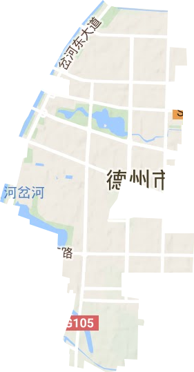 长河街道地形图