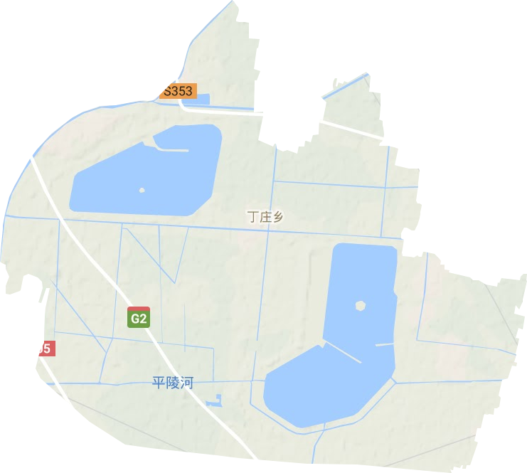 丁庄镇地形图