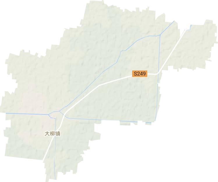大柳镇地形图