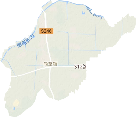 尚堂镇地形图