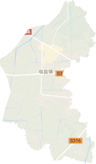 临盘街道地形图