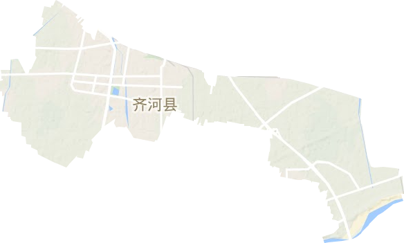 晏城街道地形图