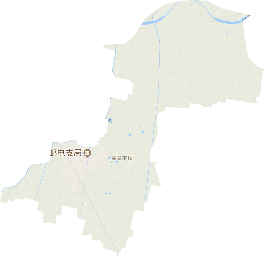 宣章屯镇地形图