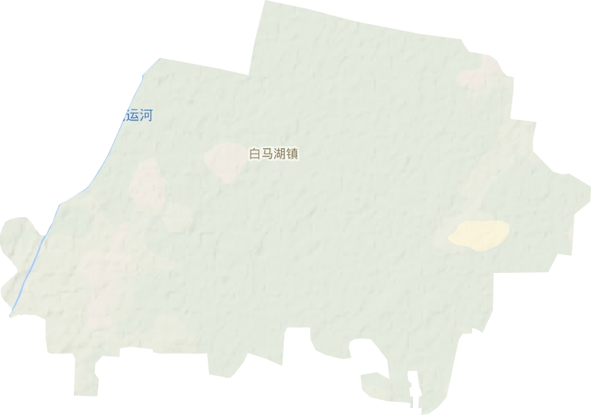 白马湖镇地形图