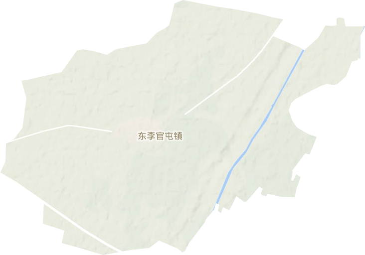 东李官屯镇地形图