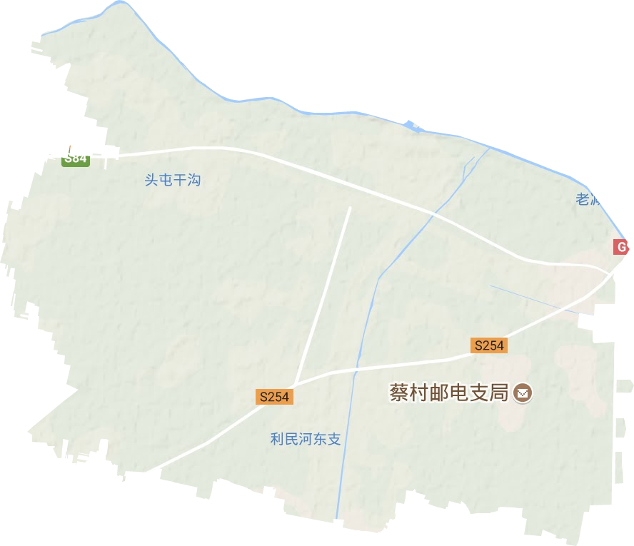 四女寺镇地形图