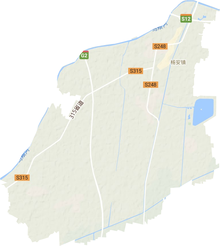 杨安镇地形图