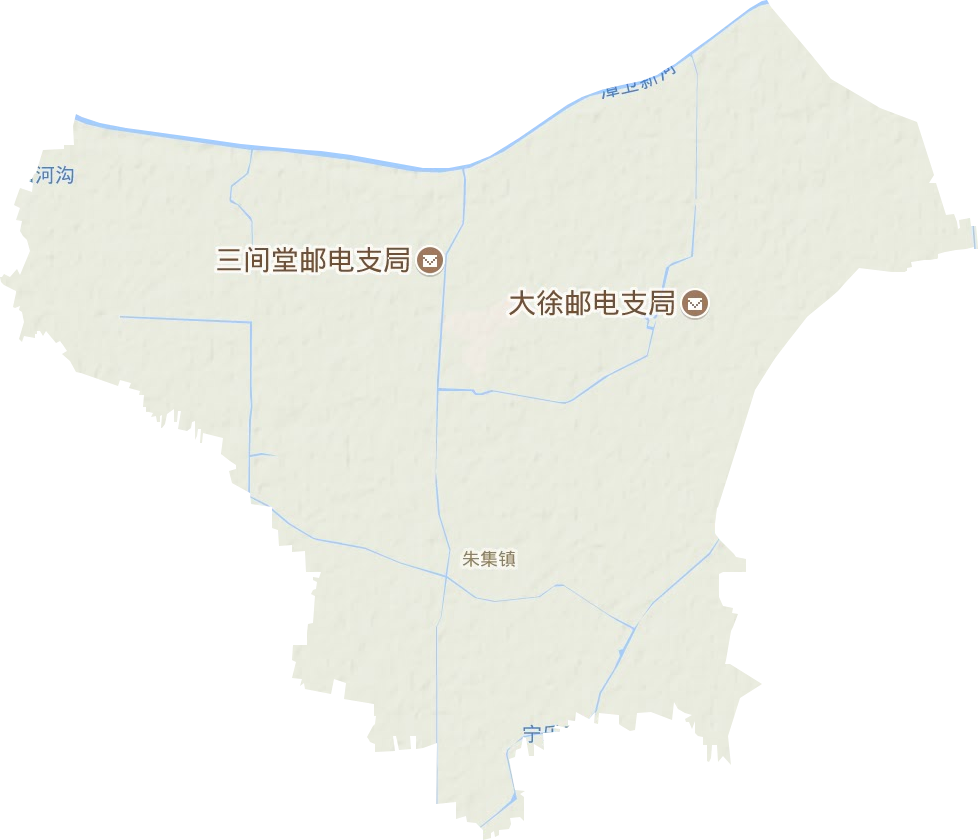 朱集镇地形图