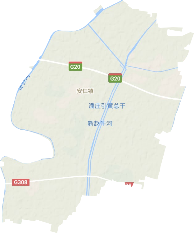 安仁镇地形图