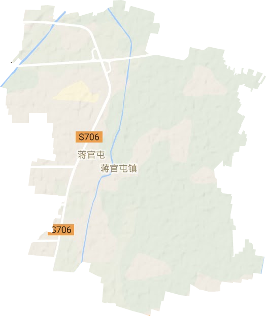 蒋官屯街道地形图