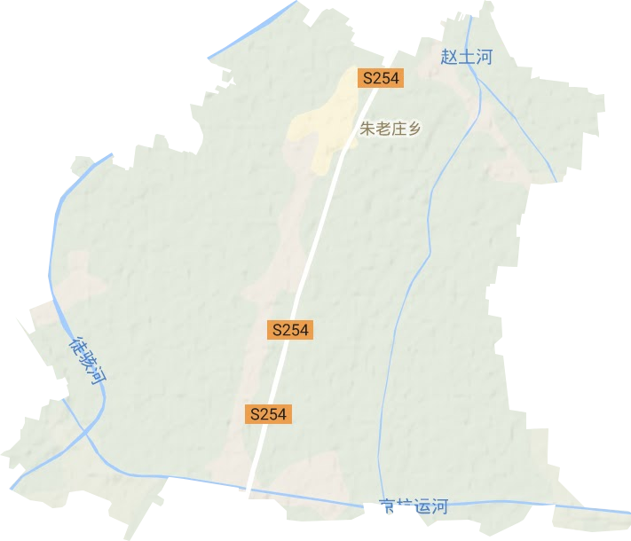 朱老庄镇地形图