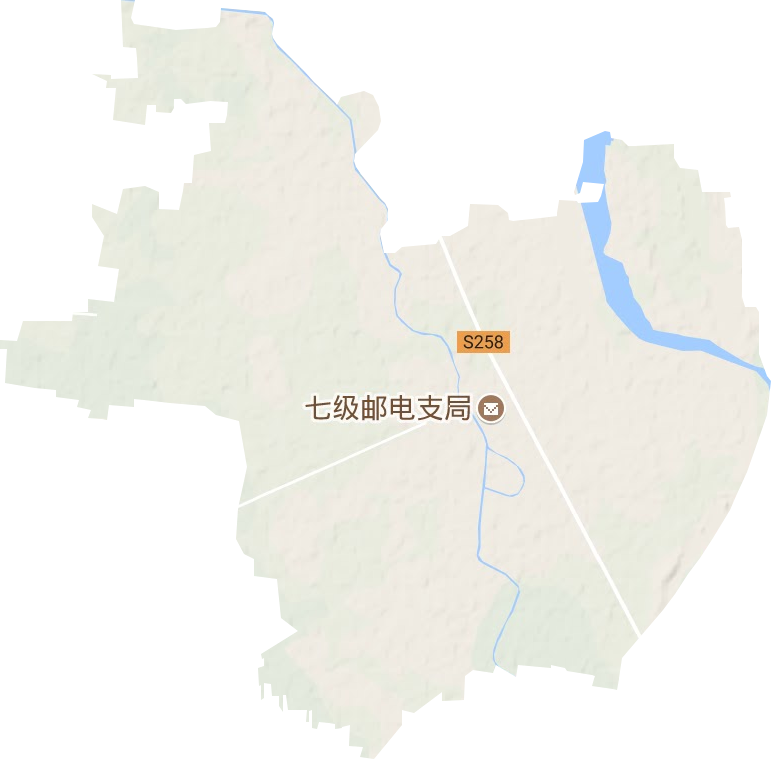 七级镇地形图