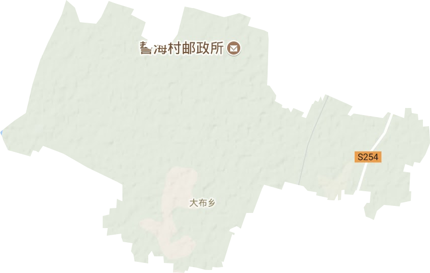 大布乡地形图