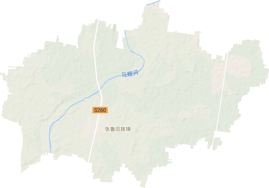 张鲁镇地形图